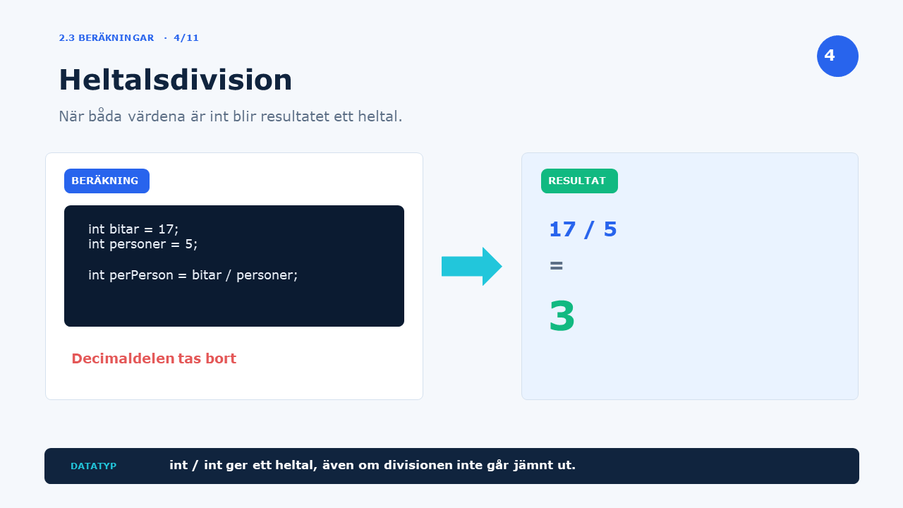 Heltalsdivision